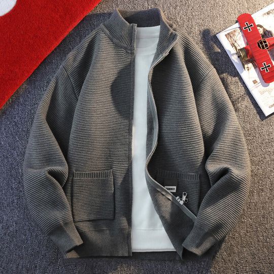 Herren Strickjacke mit Struktur Heidi-Mode