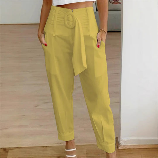Damen Modische Culotte mit eleganter Schleifenoption Heidi-Mode