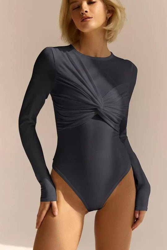 Heidi-Mode | Langarm Tights Bluse Baumwollbody