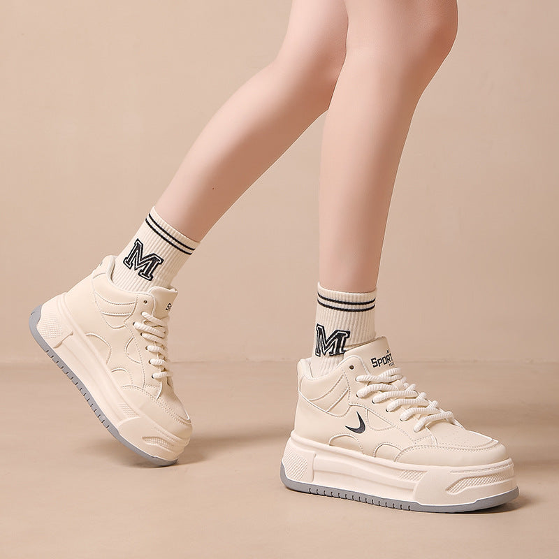 Damen Hohe Sneaker mit dicker Profilsohle und modernem Design Heidi-Mode