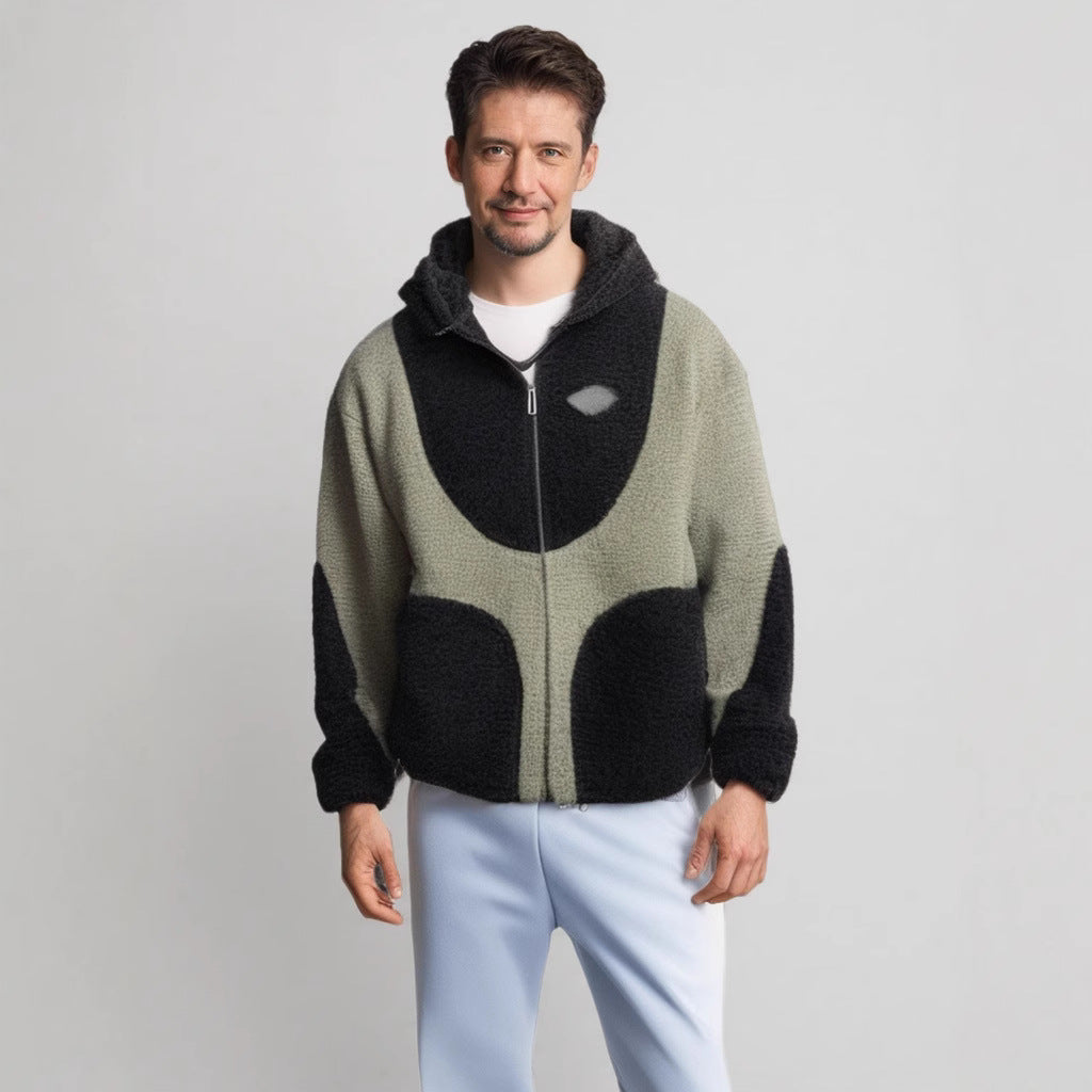 Damen Fleecejacke mit hohem Kragen und praktischen Reißverschlusstaschen Heidi-Mode