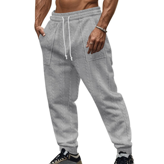 Herren Bequeme Trainingshose mit seitlichen Taschen und regulierbarem Kordelzug Heidi-Mode