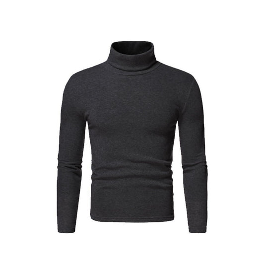 Herren Rollkragenpullover aus weichem Stretchmaterial Heidi-Mode