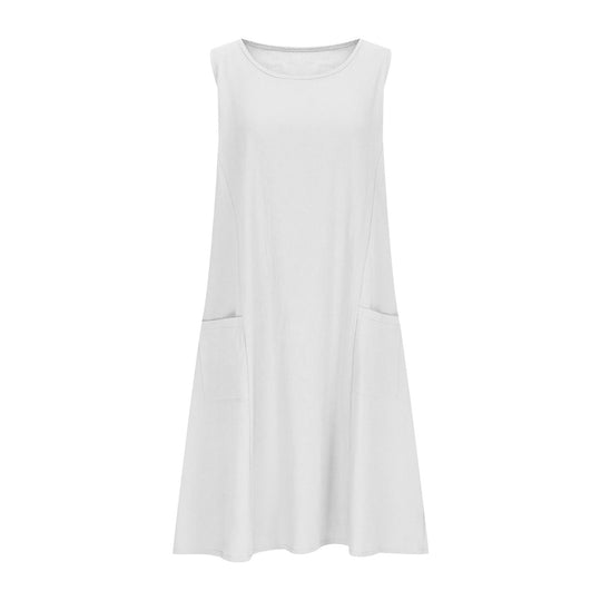 Damen Freizeit Ärmelloses Shift-Kleid Heidi-Mode
