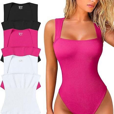 Damen Schwimmanzug mit quadratischem Ausschnitt und bequemen Trägern Heidi-Mode
