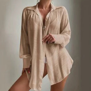 Damen luftige Strandbluse Heidi-Mode