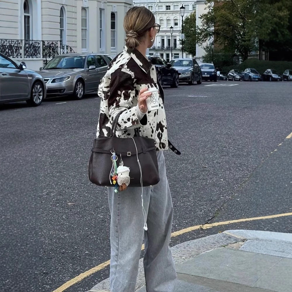 Damen Cowhide Jacke Heidi-Mode