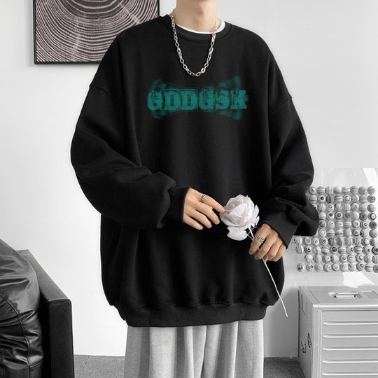Herren lässiger Oversized Sweatshirt mit kreativem Grafikdesign Heidi-Mode 1749722358