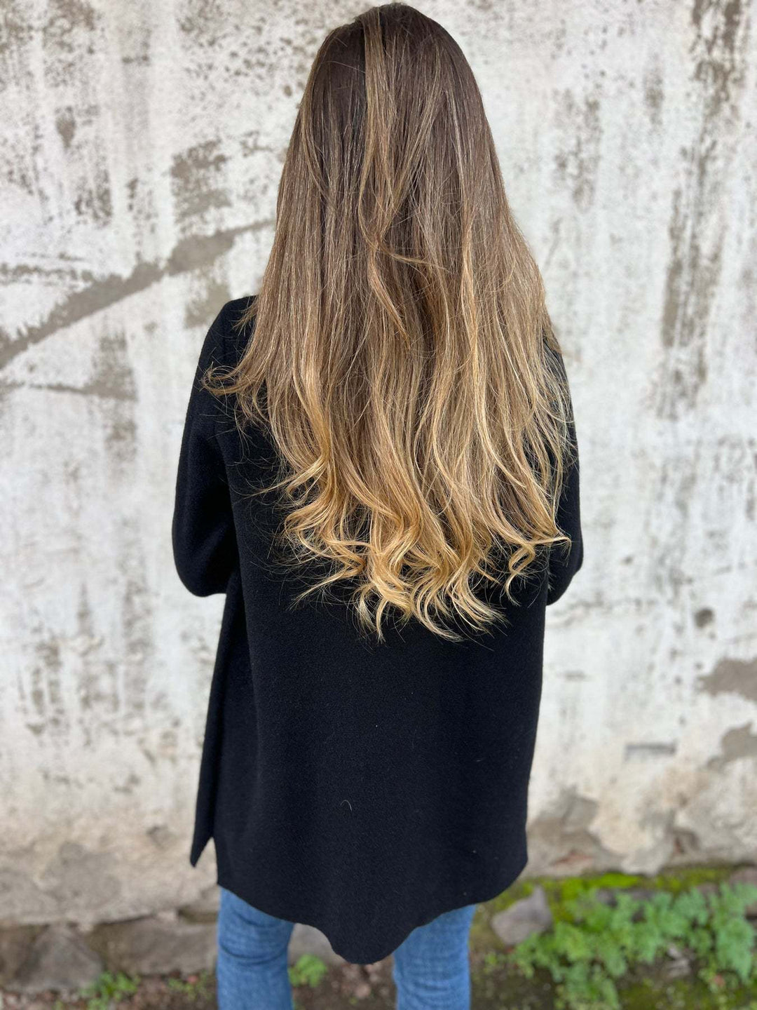 Damen Fleece Mantel mit doppelter Knopfleiste und schickem Reverskragen Heidi-Mode