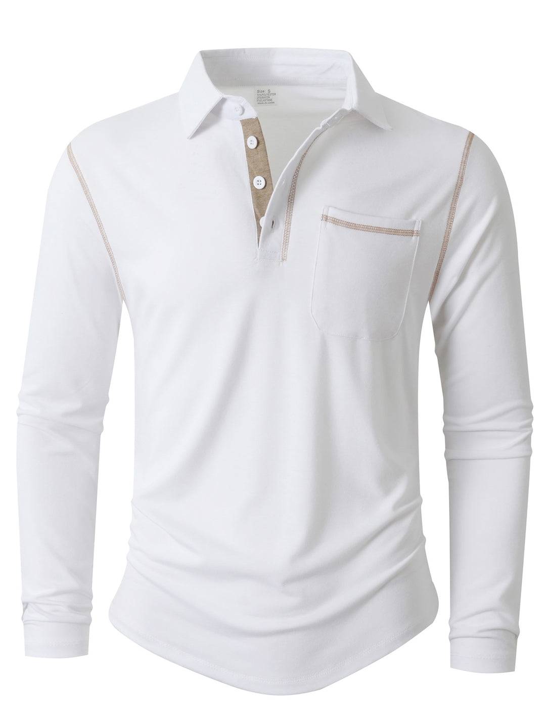 Herren Langarm Poloshirt Heidi-Mode