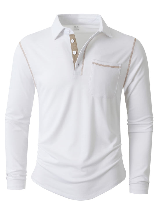 Herren Langarm Poloshirt Heidi-Mode