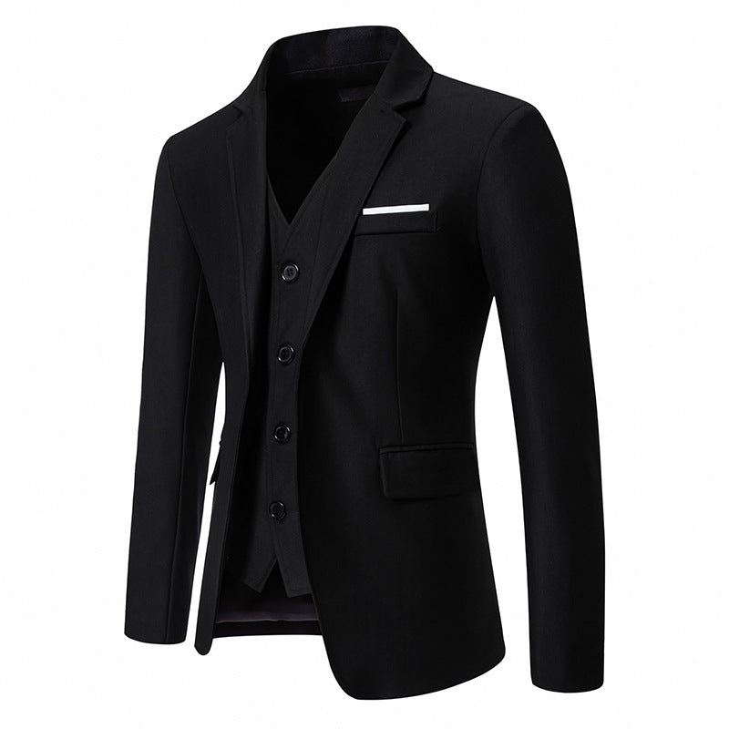 Herren elegant ausgestattetes Anzugset mit Blazer, Weste und Hose Heidi-Mode