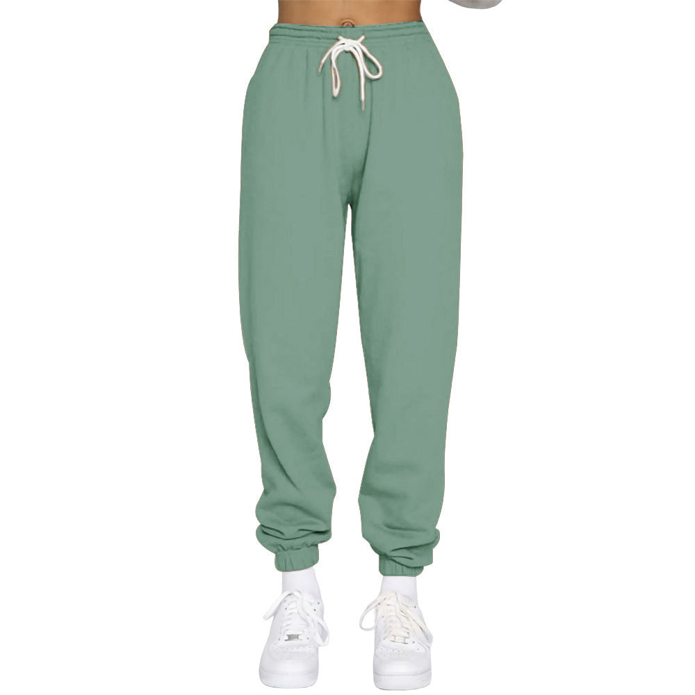 Damen Komfortable Jogginghose mit verstellbarem Bund und elastischen Bündchen Heidi-Mode