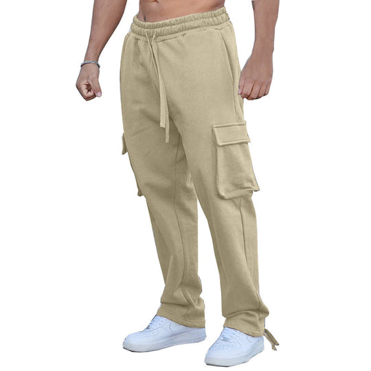 Herren Cargo-Jogginghose mit elastischem Bund und praktischen Seitentaschen Heidi-Mode
