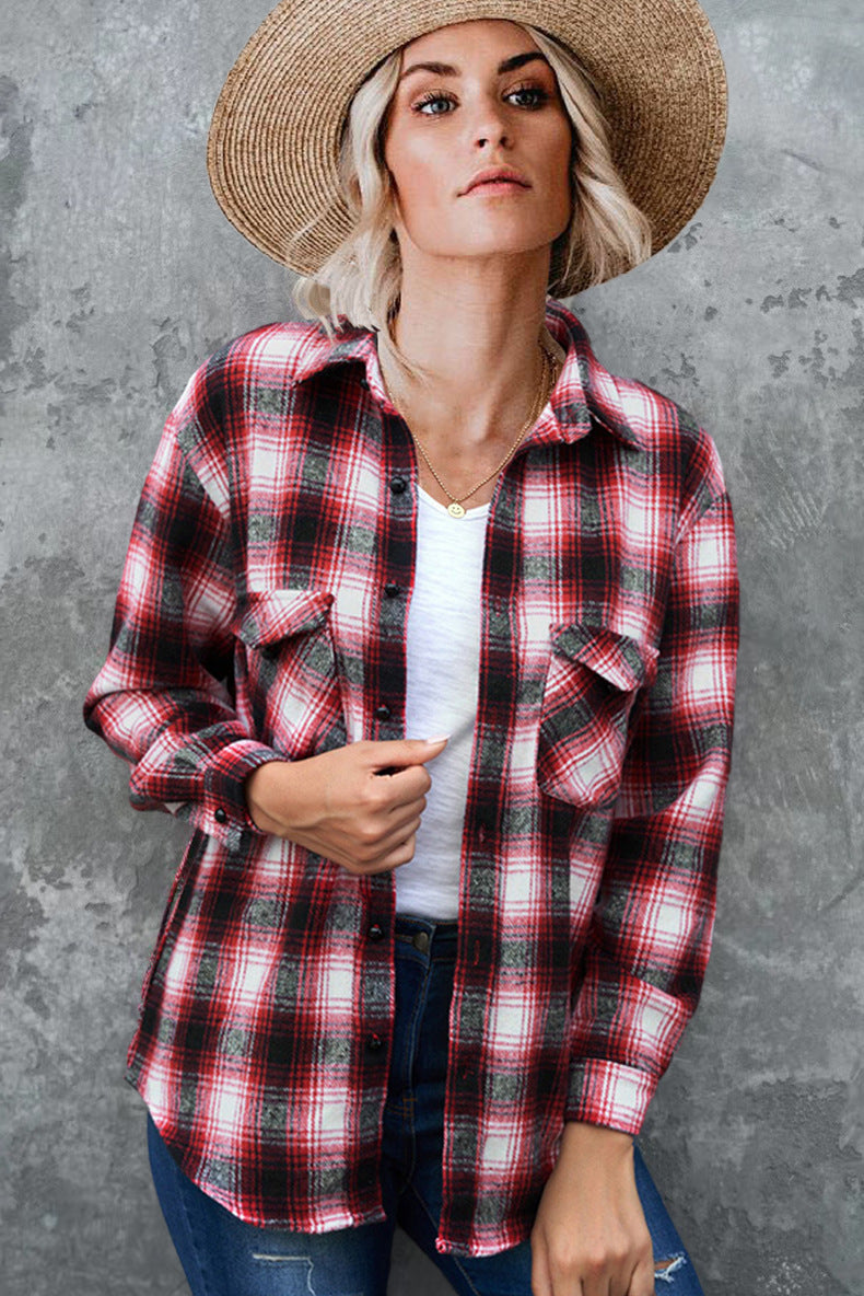 Damen Flanellhemd Heidi-Mode