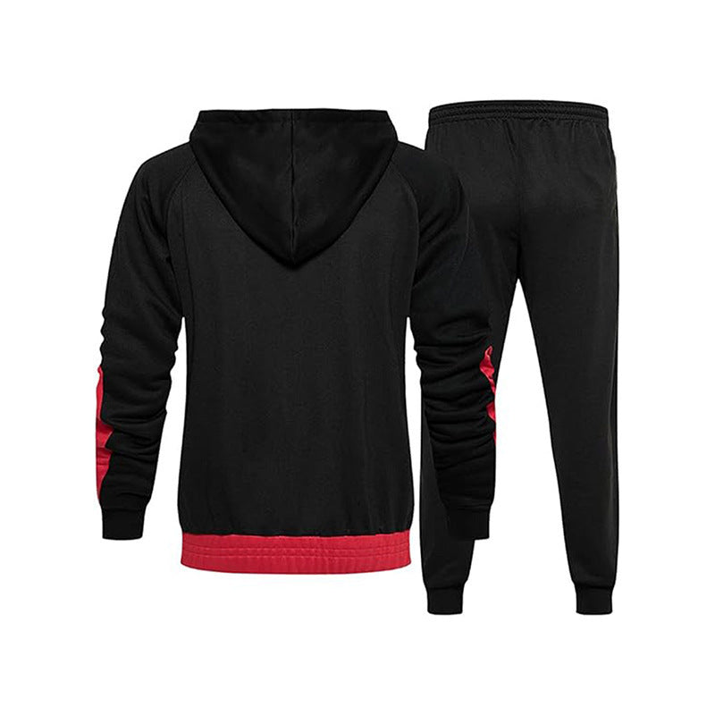 Herren Sportlicher Trainingsanzug mit hohem Kragen und praktischen Taschen Heidi-Mode