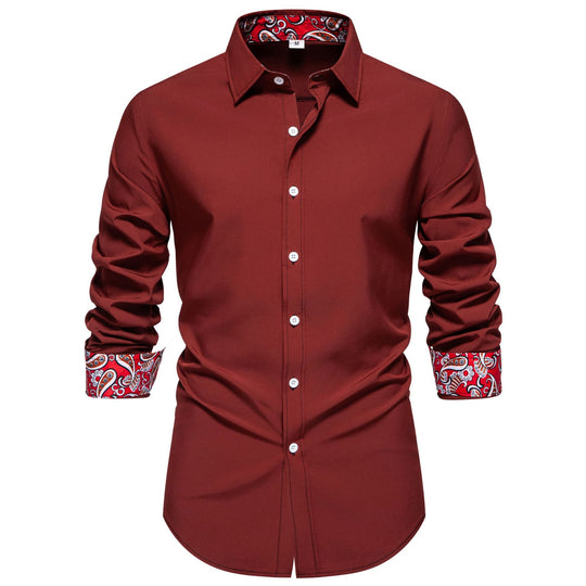 Herren Hemd mit modernem Musterdetail und stilvollem Kragen Heidi-Mode