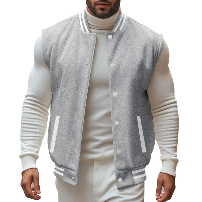 Herren trendige Collegejacke mit sportlichem Schnitt Heidi-Mode