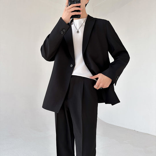 Herren eleganter Anzugblazer mit modernem Schnitt und feinem Innenfutter Heidi-Mode