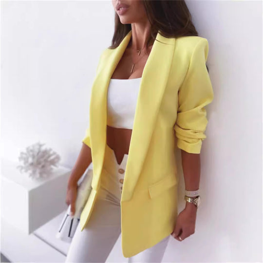Damen modisches Blazer-Set mit elegantem Schnitt und bequemen Details Heidi-Mode