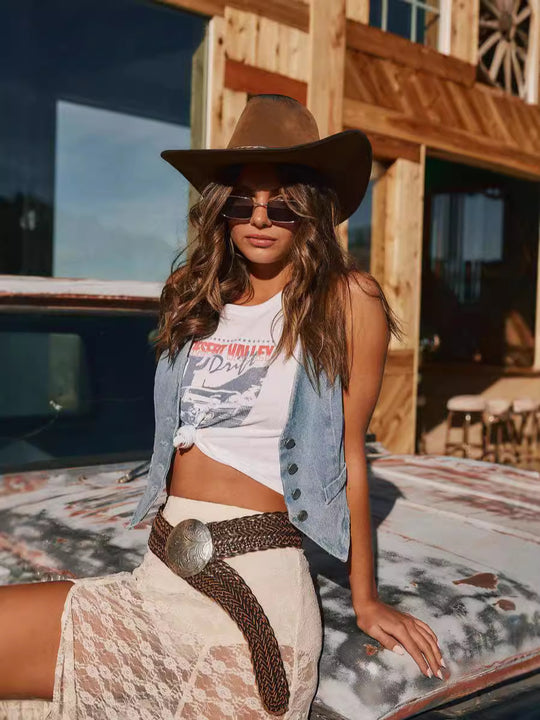 Damen Jeansweste Heidi-Mode