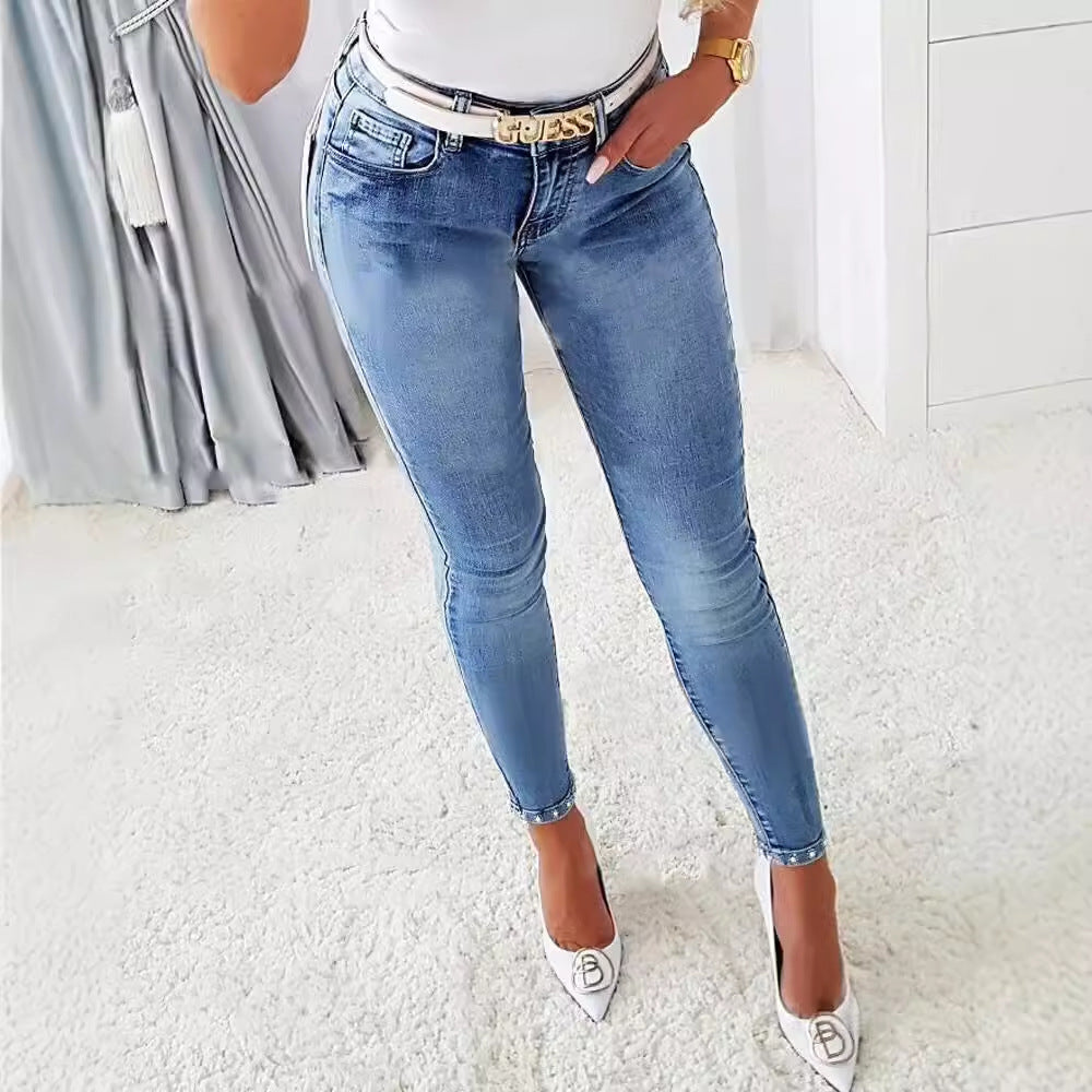 Damen High-Waist Skinny Jeans Heidi-Mode