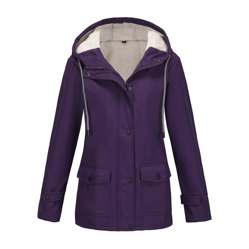 Damen Funktionale Winterjacke mit Fleece-Futter und Kapuze Heidi-Mode
