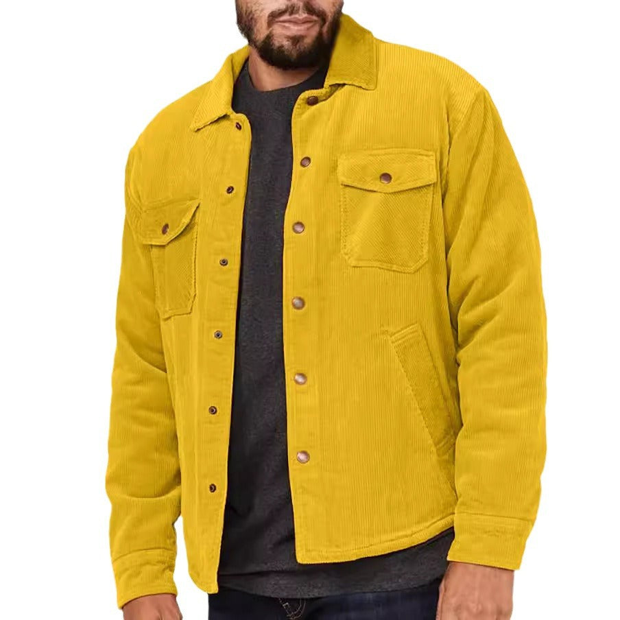 Herren Cordjacke mit praktischen Taschen und stylischem Design Heidi-Mode