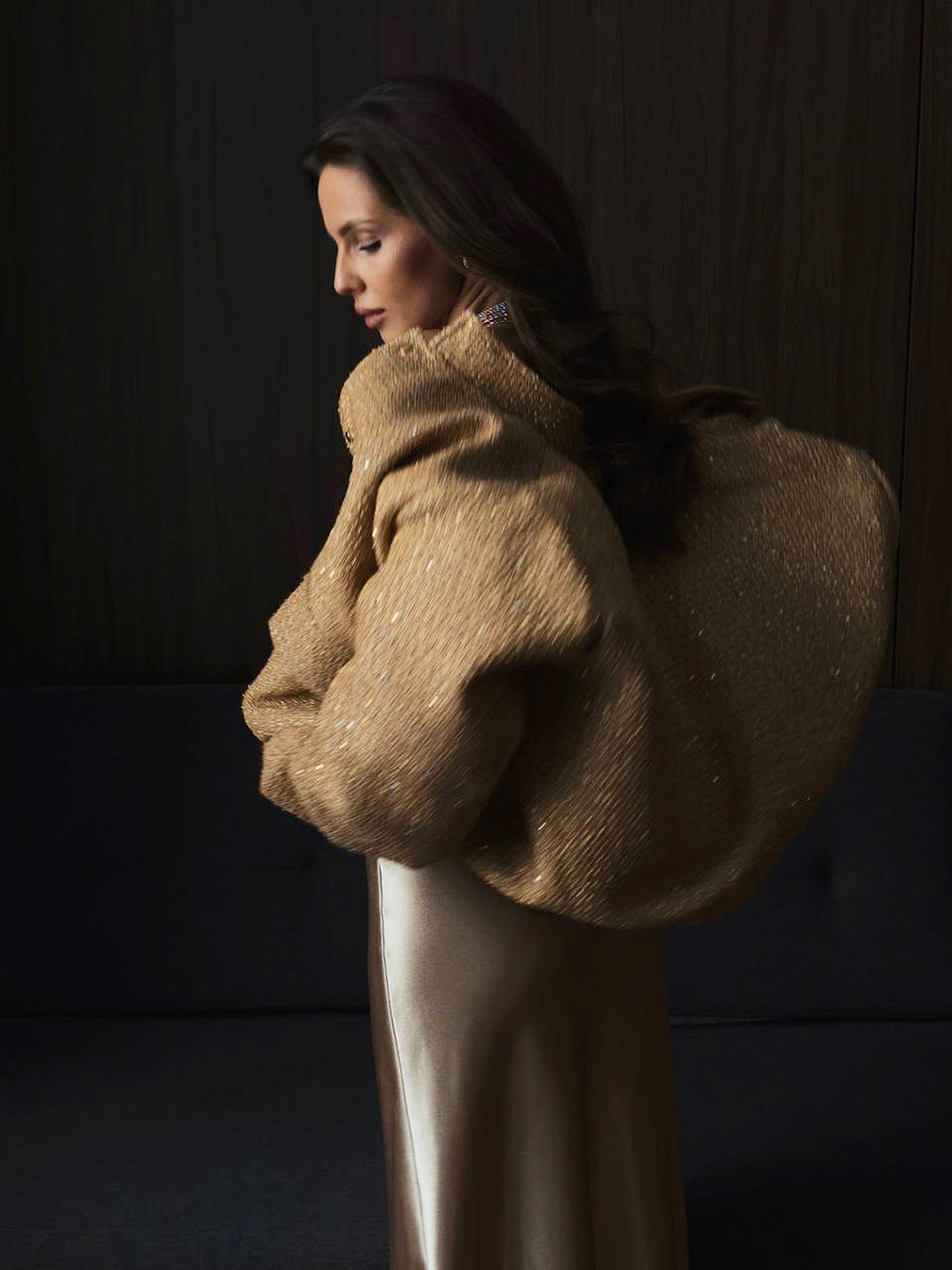 Heidi-Mode | Elegante Jacke mit Funkelnden Pailletten