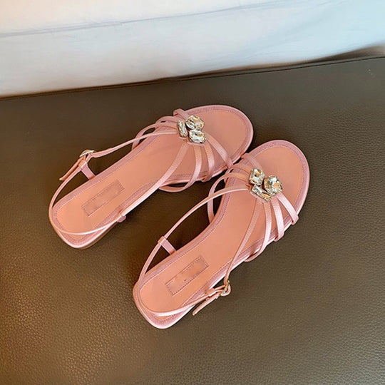 Damen Elegante Slip-On Kleid Sandalen Heidi-Mode