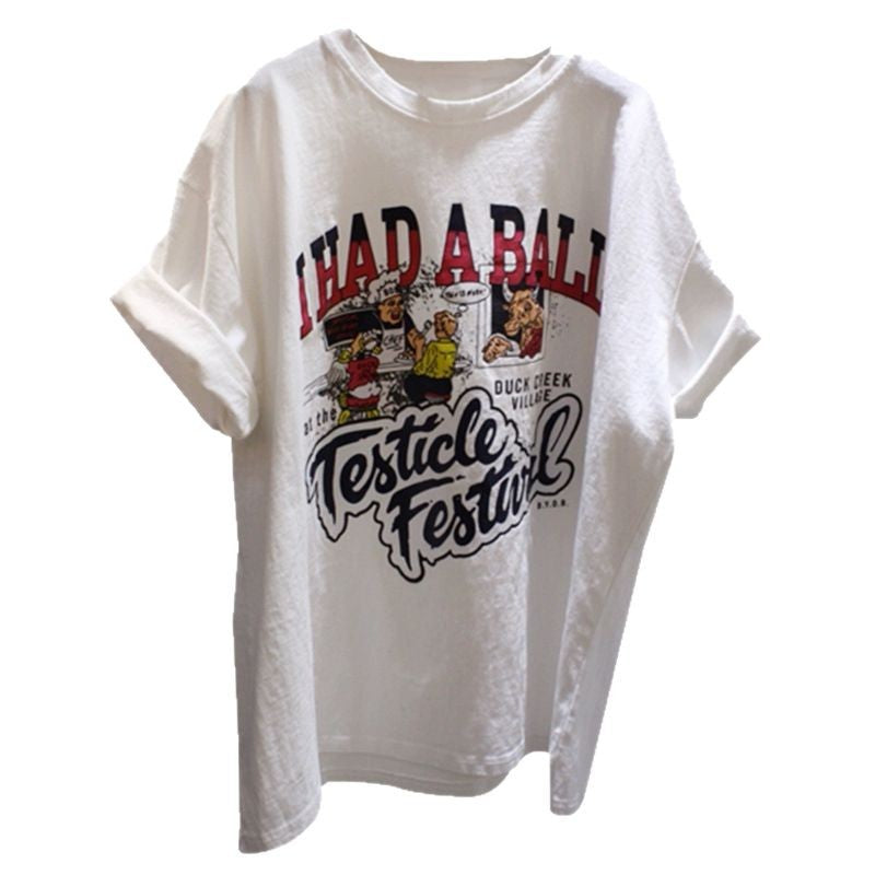 Herren lässiges Graphic-T-Shirt Heidi-Mode