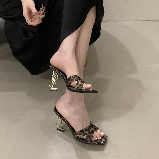 Damen Trendige Sandalen mit geschmackvollem Design und elegantem Absatz Heidi-Mode