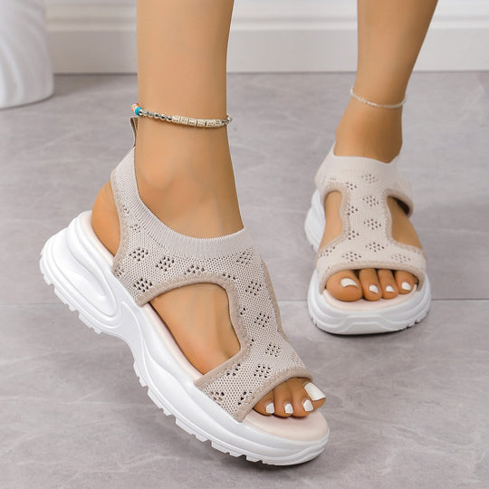 Damen Komfortable Sportsandalen mit atmungsaktivem Obermaterial und rutschfester Sohle Heidi-Mode