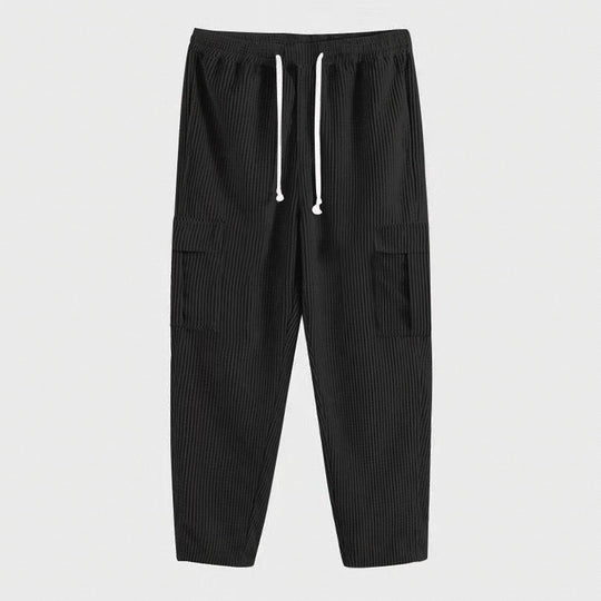 Damen Cargo-Hose mit elastischem Bund und praktischen Seitentaschen Heidi-Mode