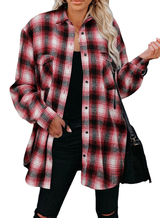 Damen Flanellhemd Heidi-Mode