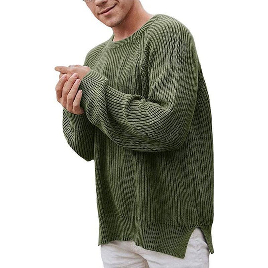 Herren eleganter Strickpullover mit strukturiertem Design und modernem Schnitt Heidi-Mode