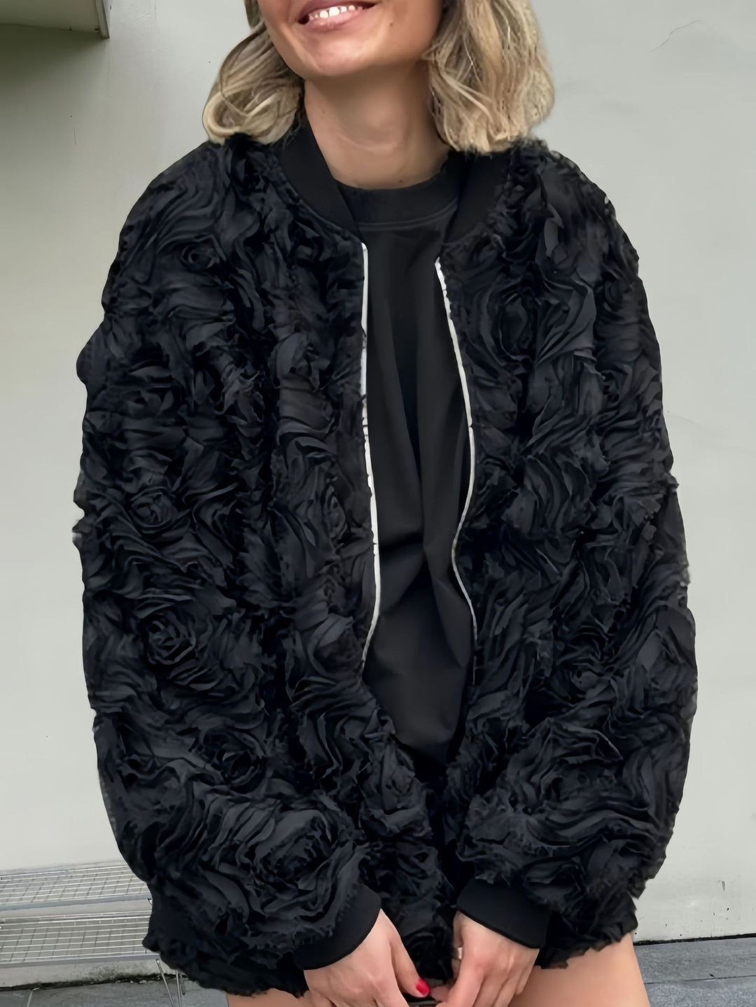 Damen Blumengestaltete Jacke Heidi-Mode