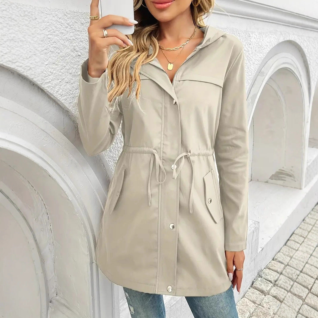 Damen Funktionsjacke mit verstellbarem Taillenzug und praktischen Taschen Heidi-Mode