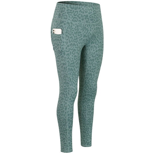 Damen Hochwertige Performance-Leggings mit praktischen Seitentaschen und elastischem Bund Heidi-Mode