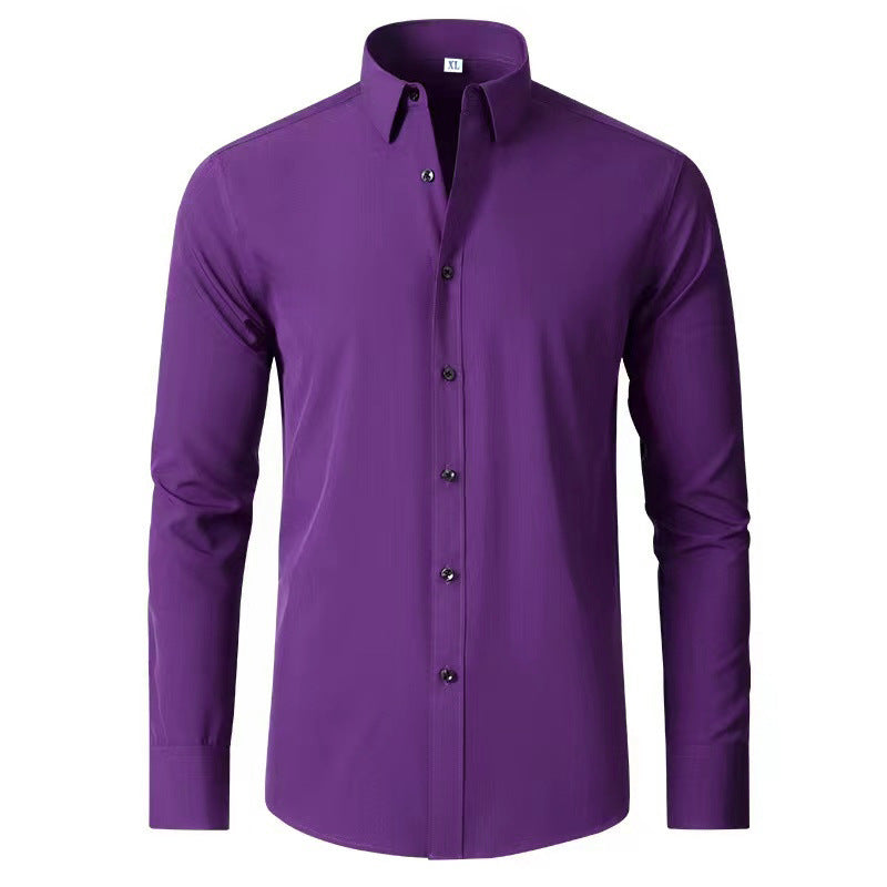 Herren Langarmhemd mit elegantem Schnitt und stilvollen Knopfdetails Heidi-Mode