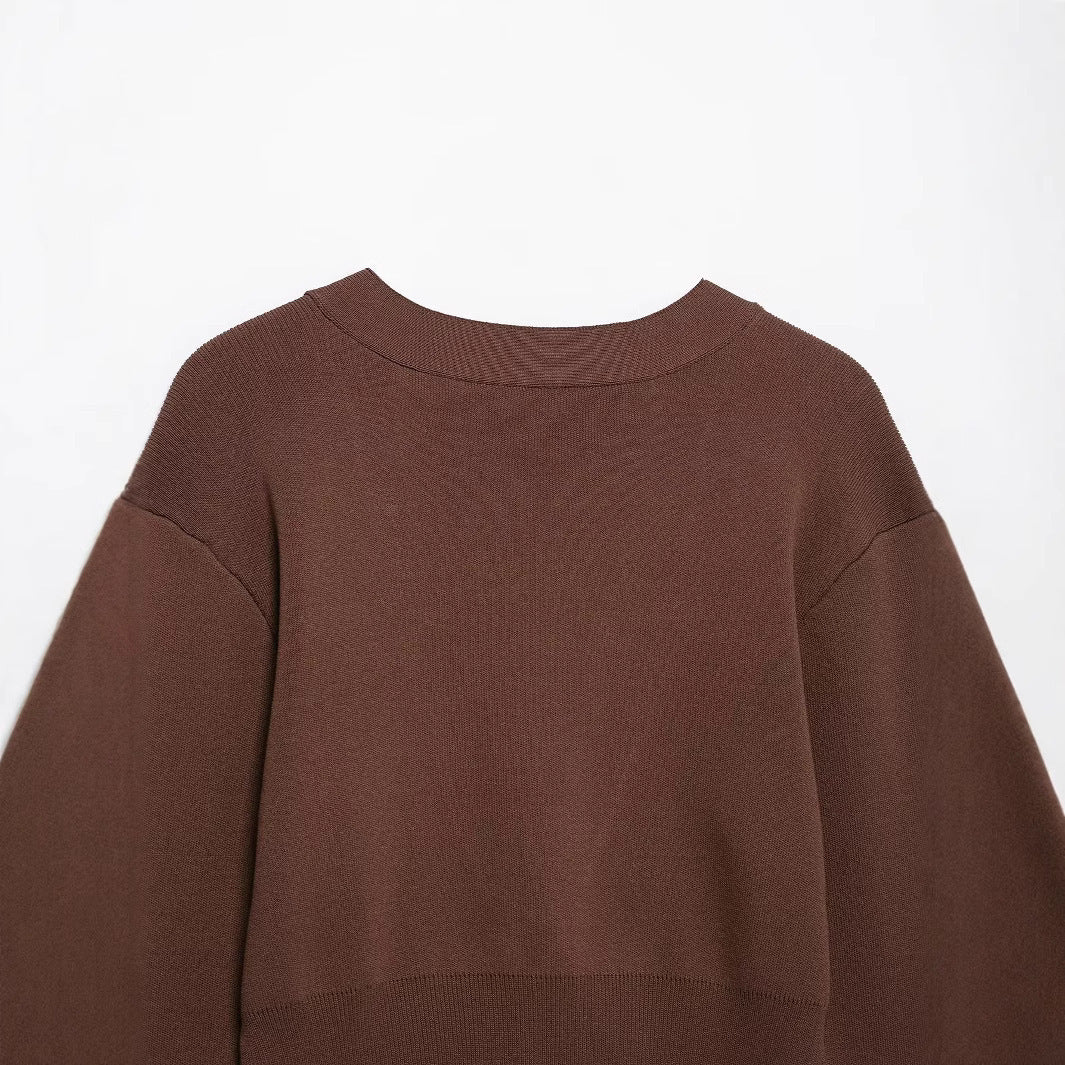 Damen lässige Strickjacke mit dekorativen Knopfdetails und elegantem Schnitt Heidi-Mode