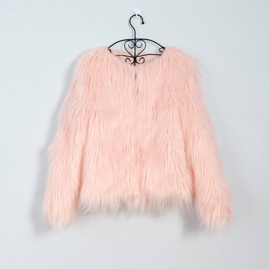 Damen Kuschelige und stylische Kunstfelljacke Heidi-Mode