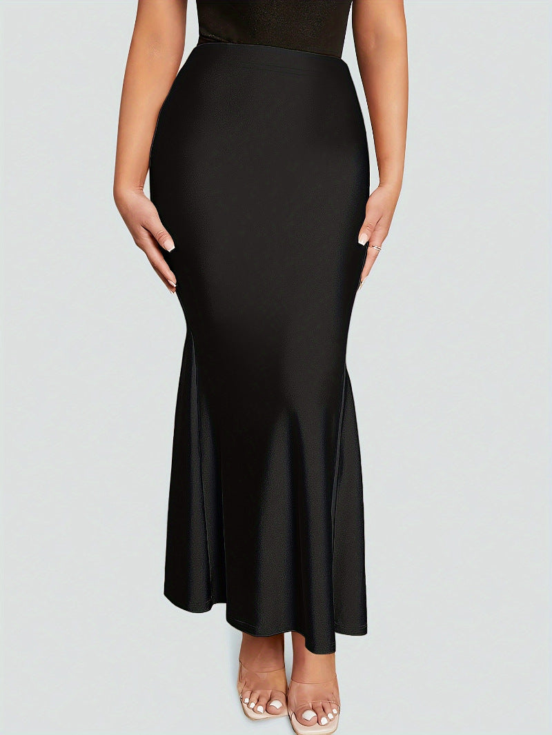 Damen Eleganter Bleistiftrock mit schmeichelnder Silhouette und verlängerndem Schnitt Heidi-Mode