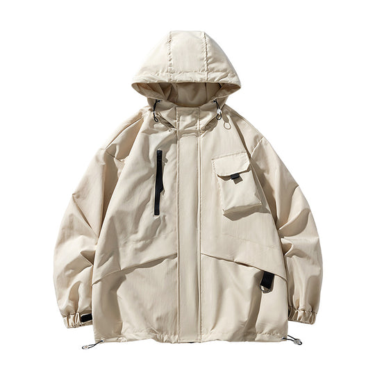 Herren Winddichtes Parka-Jacke Heidi-Mode