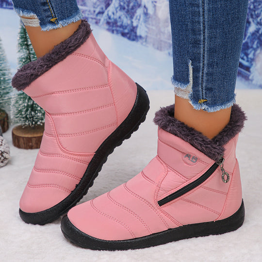 Damen Thermo-Winterstiefel mit kuscheligem Innenfutter und seitlichem Reißverschluss Heidi-Mode