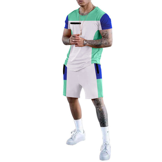 Herren Sportliches Freizeit-Set mit atmungsaktivem Design und praktischen Taschen Heidi-Mode