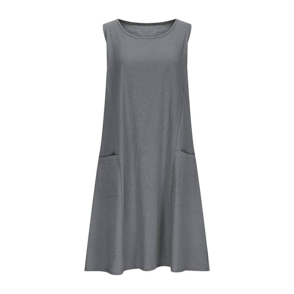 Damen Freizeit Ärmelloses Shift-Kleid Heidi-Mode