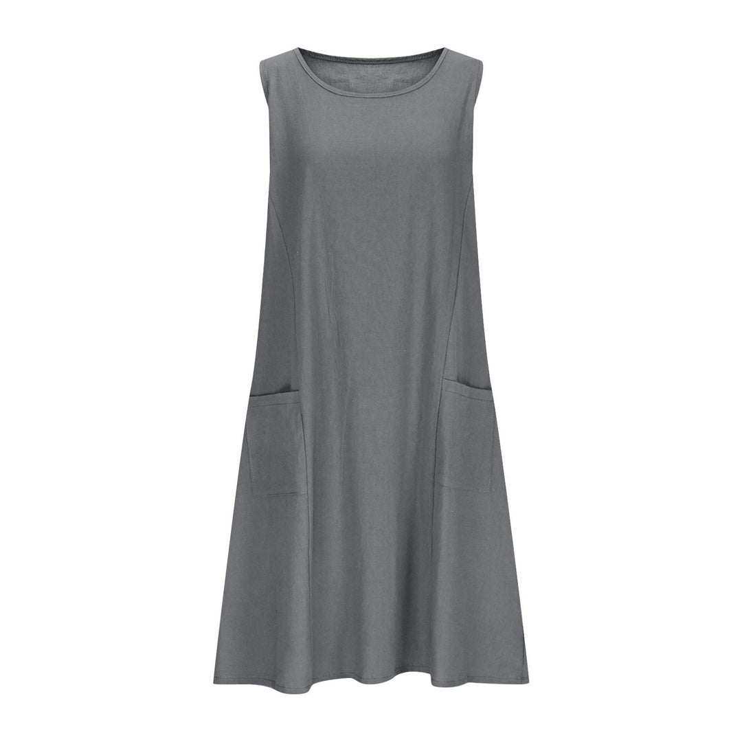 Damen Freizeit Ärmelloses Shift-Kleid Heidi-Mode