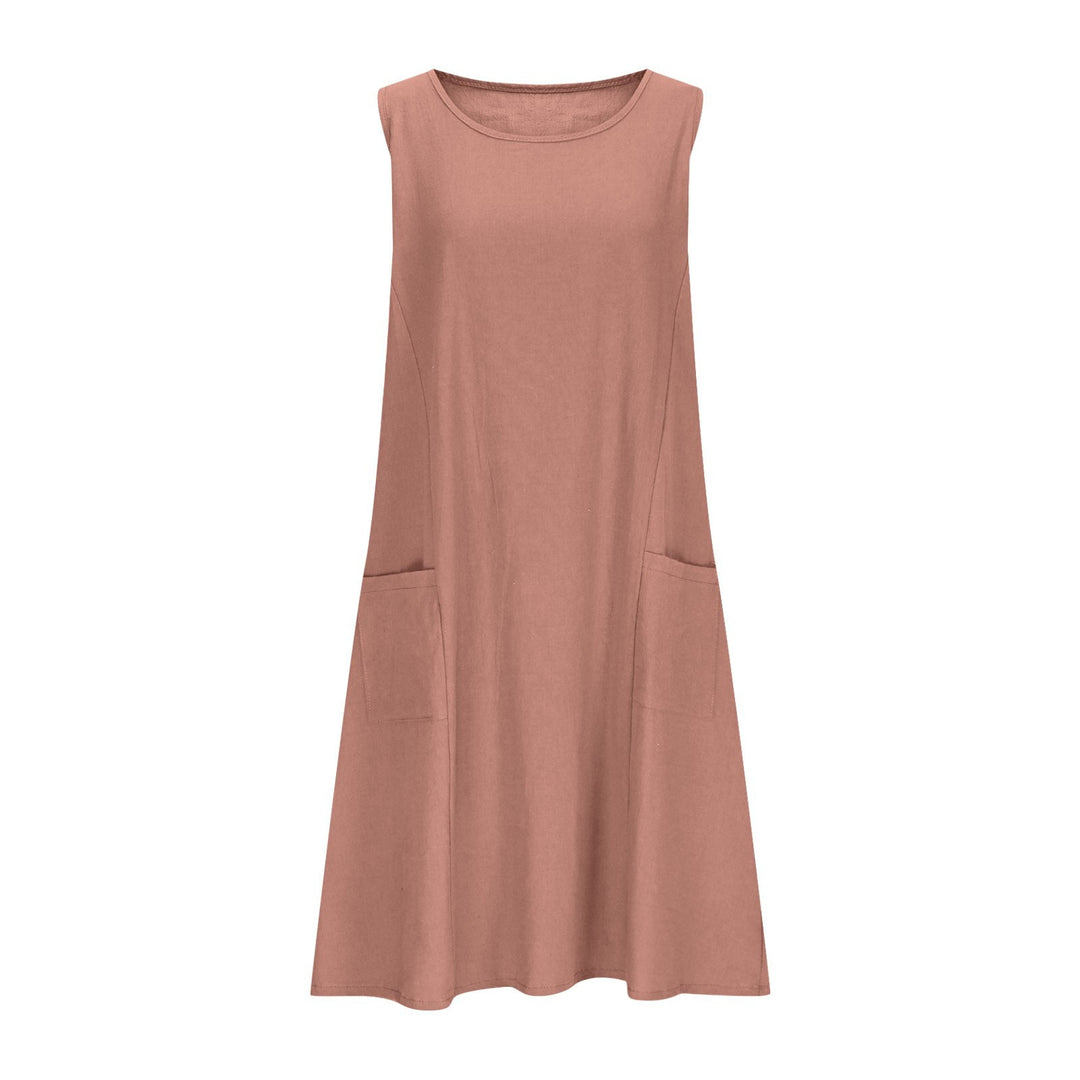 Damen Freizeit Ärmelloses Shift-Kleid Heidi-Mode
