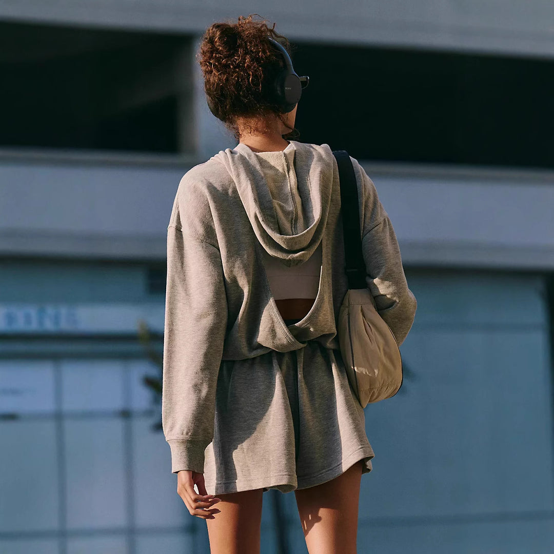 Damen Freizeit-Loungewear-Set mit elastischem Bund und weichem Material Heidi-Mode